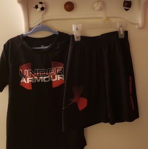 Boy's Under Armour Shirt & Shorts